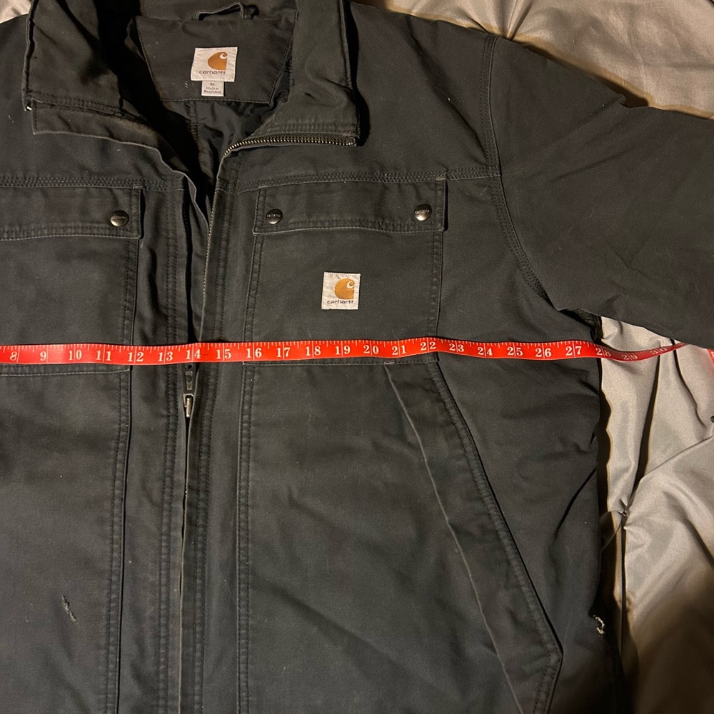 Carhartt Quick Duck Jefferson Traditional Jacket Size XL Reg Thinsulate Black - Picture 3 of 11